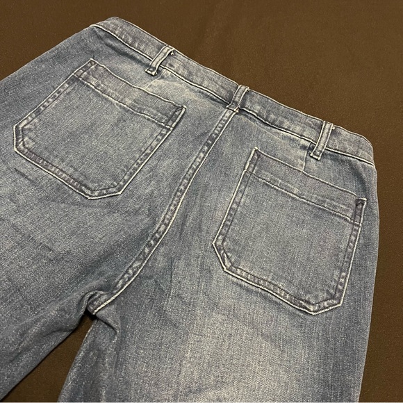GAP 1969 Flare Patch Authentic mid Rise Size 8Short 29s Women’s Denim Jeans - Picture 9 of 11